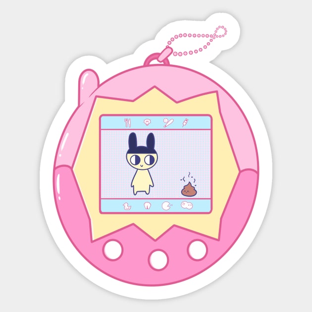 Pink Tamagotchi-oopsie Sticker by Applemint